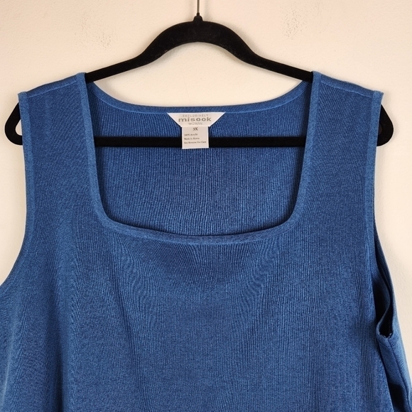 Exclusively Misook Woman 3X top Teal Classic Career Office - Picture 3 of 6